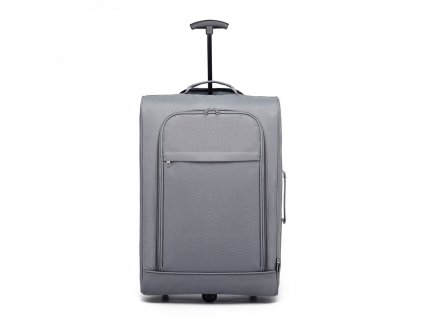 Cestovní příruční kufr na kolečkách - šedý