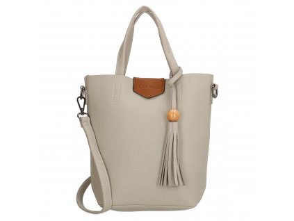 Stylová kabelka Charm s třásní - šedá