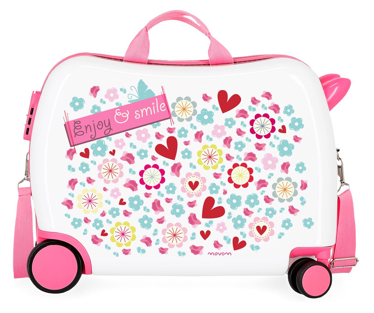 Levně Movom Dětský kufřík na kolečkách - odražedlo - Enjoy & Smile