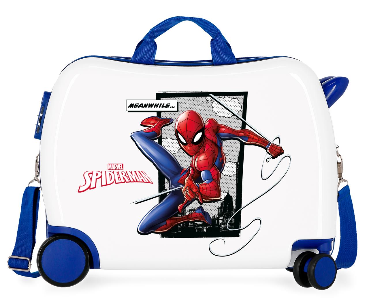 Levně JOUMMABAGS Dětský kufřík na kolečkách - odražedlo - Marvel - Spiderman