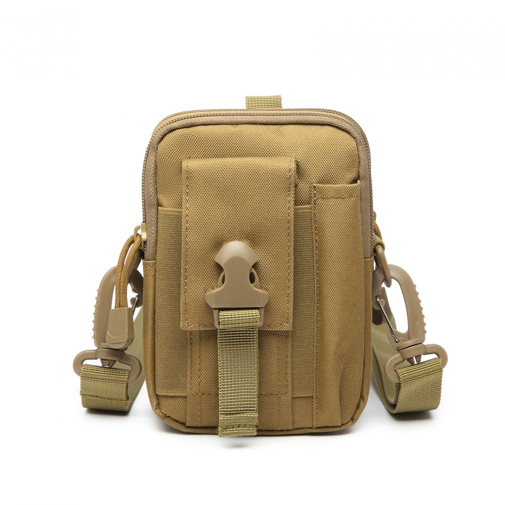 Levně KONO casual malá crossbody taška - khaki