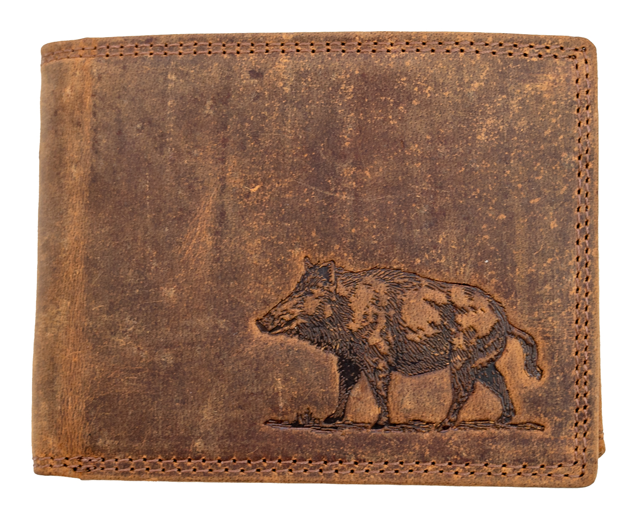 Levně HL Luxusní kožená peněženka s divočákem