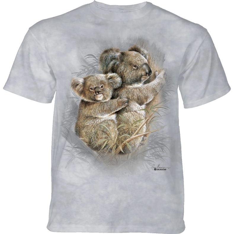 Levně Pánské batikované triko The Mountain - Koalas - šedé