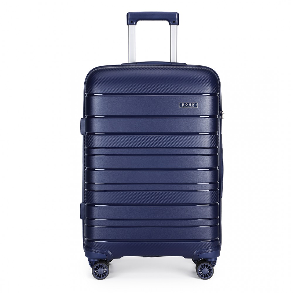 Cestovní kufr na kolečkách Kono Classic Collection - Navy - 103L K2091L-NY-28