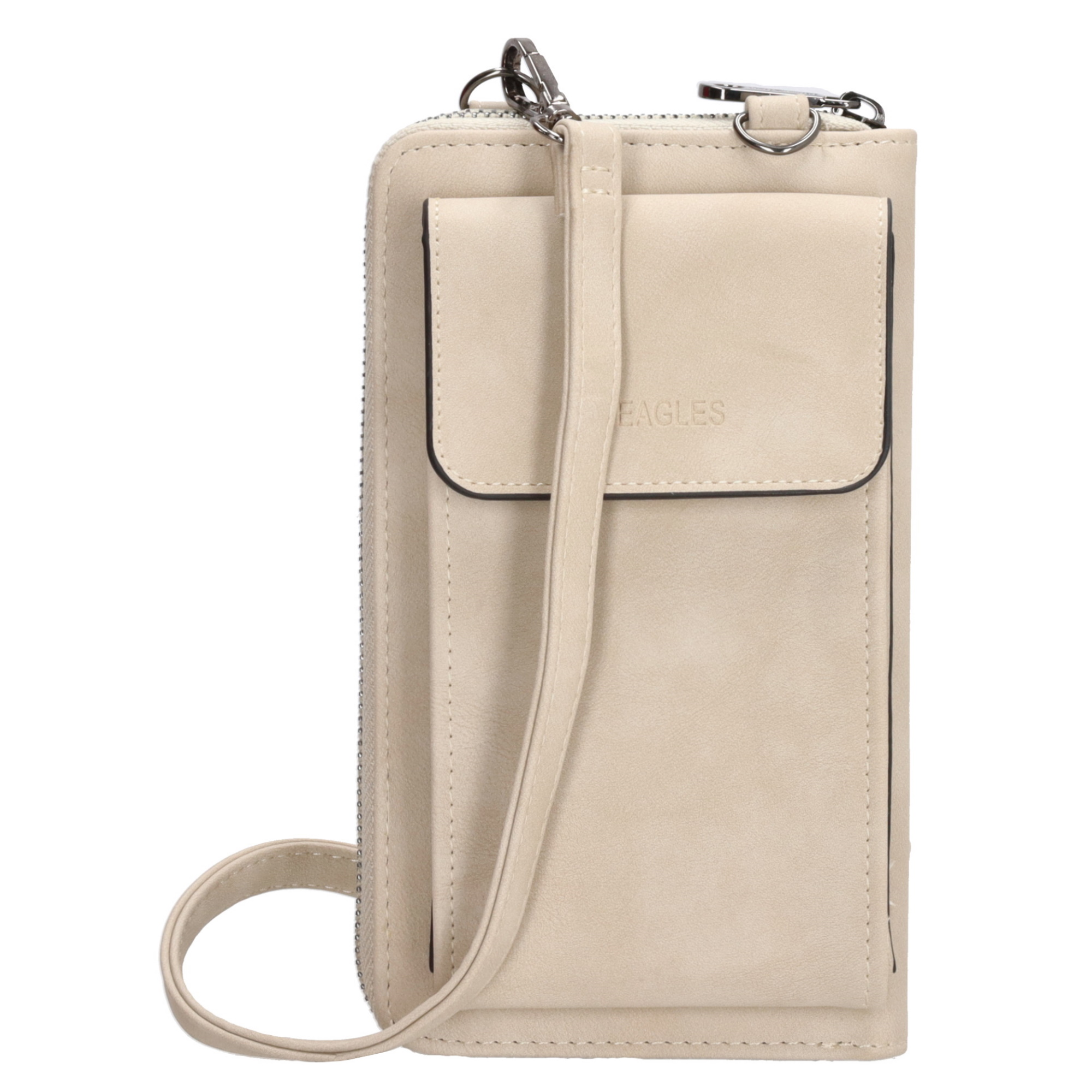 Dámská kabelka na telefon / peněženka s popruhem přes rameno Beagles Rebelle - light taupe - na výšku