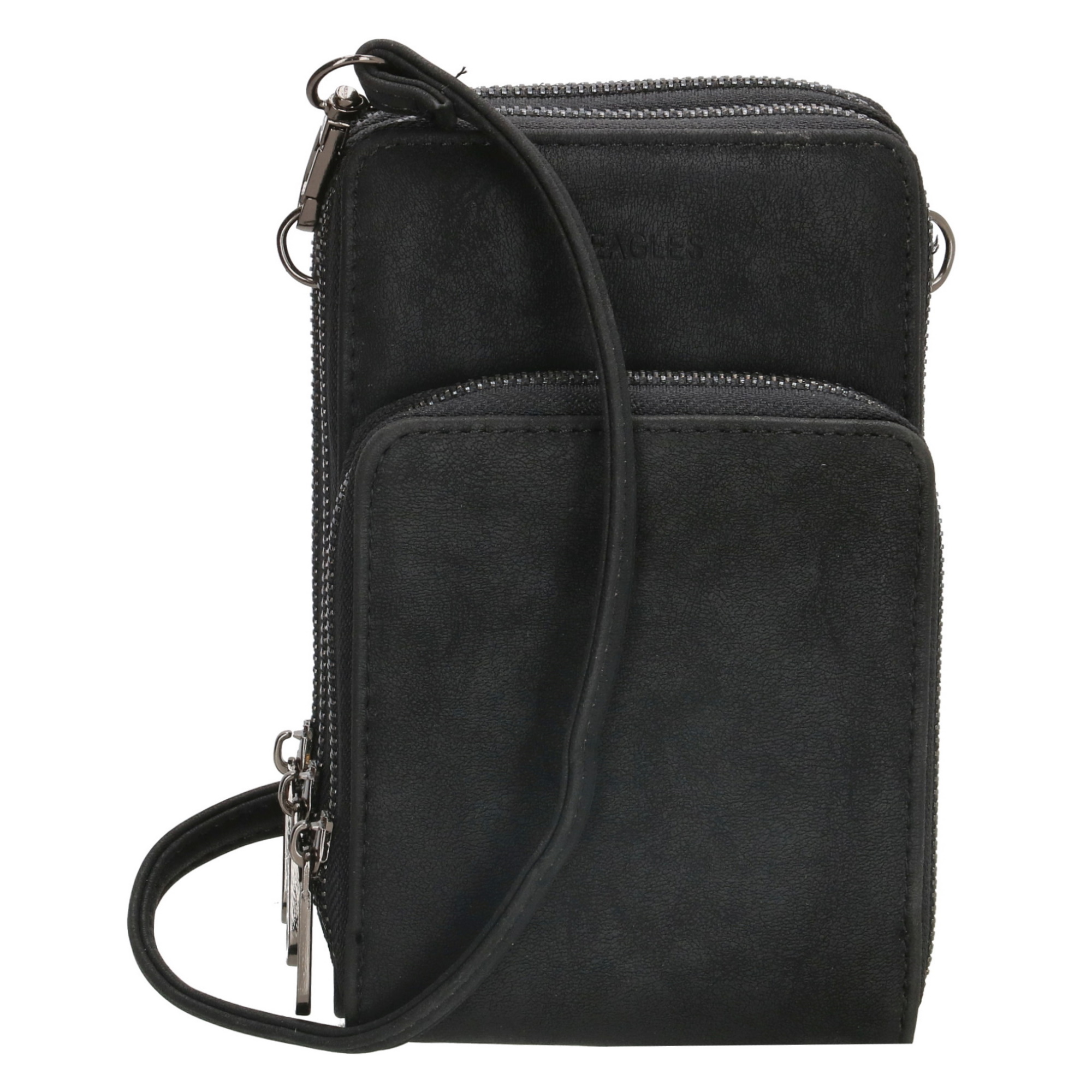 Levně Dámská kabelka na telefon/peněženka s popruhem přes rameno Beagles Marbella - černá - na výšku