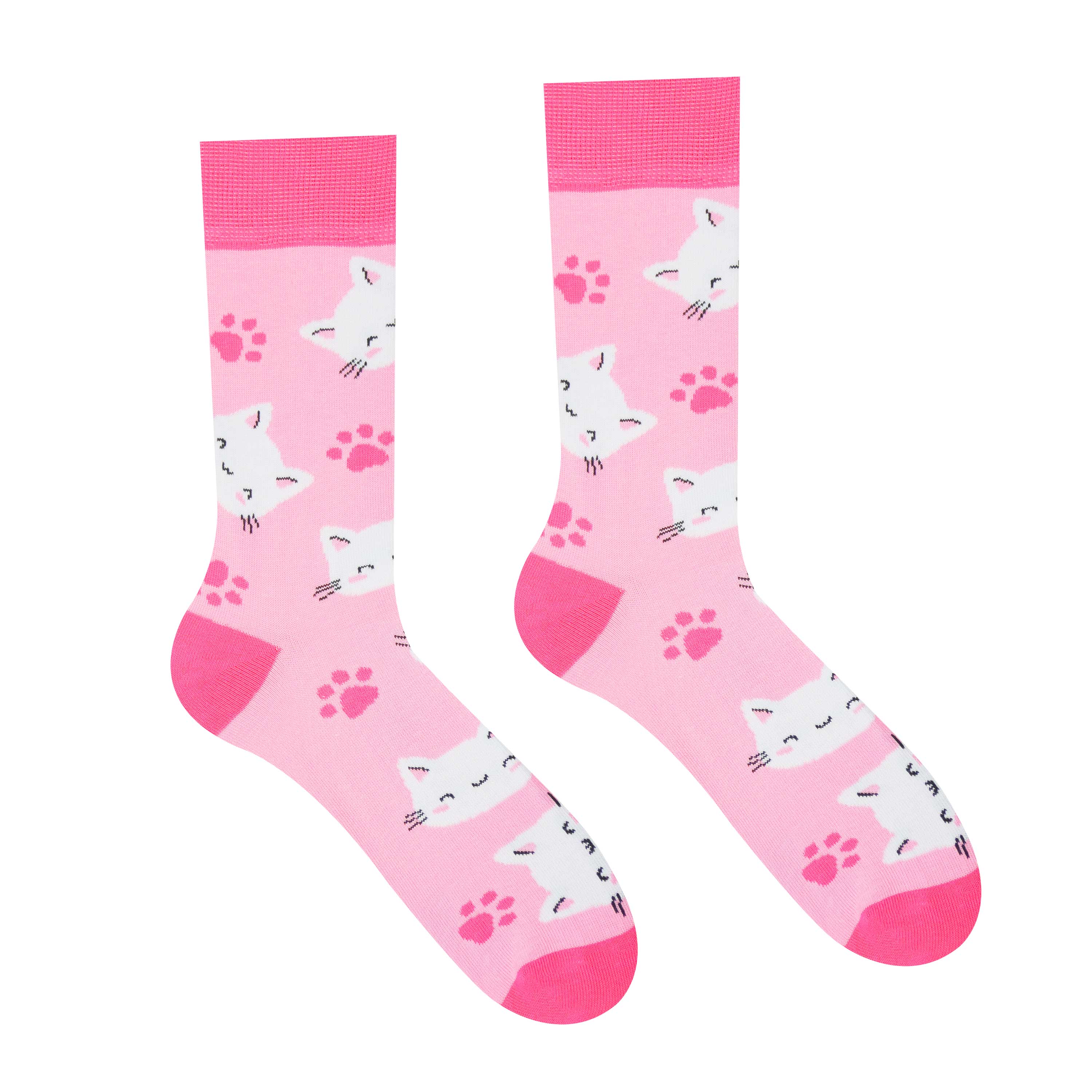 Levně Hesty Ponožky - Růžová kočička
