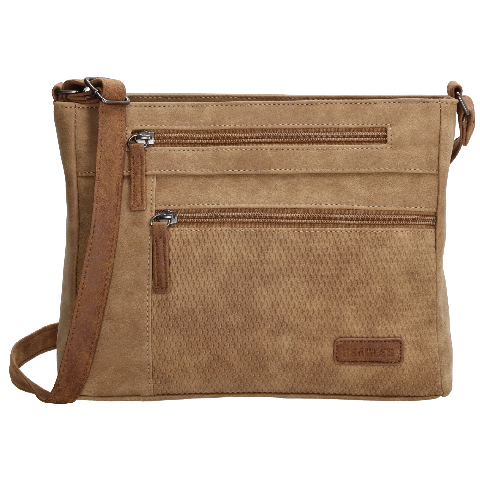 Levně Beagles Brunete dámská crossbody taška 23,50 cm - taupe