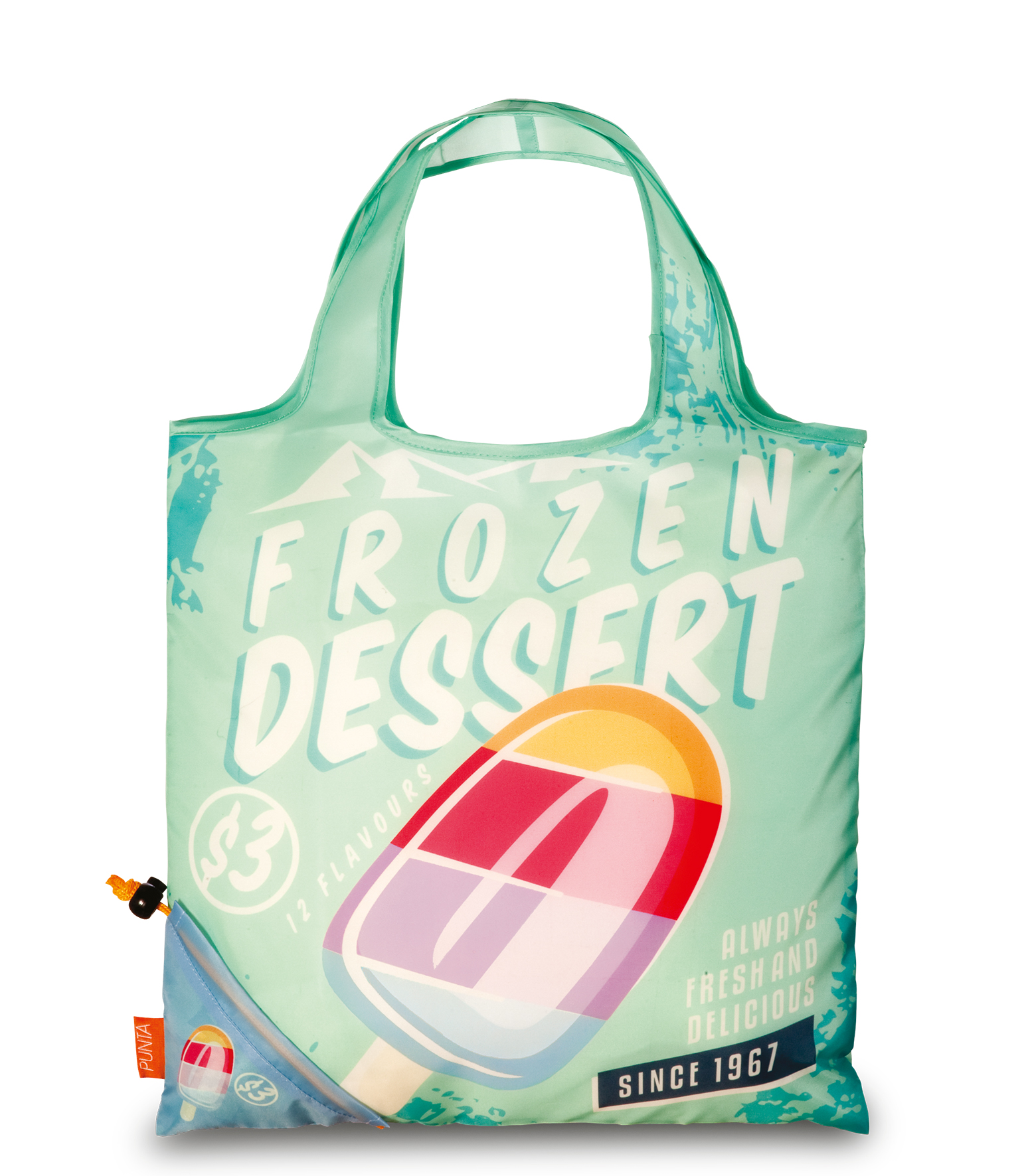 Levně PUNTA VINTAGE Nákupní taška Frozen Dessert - 12L