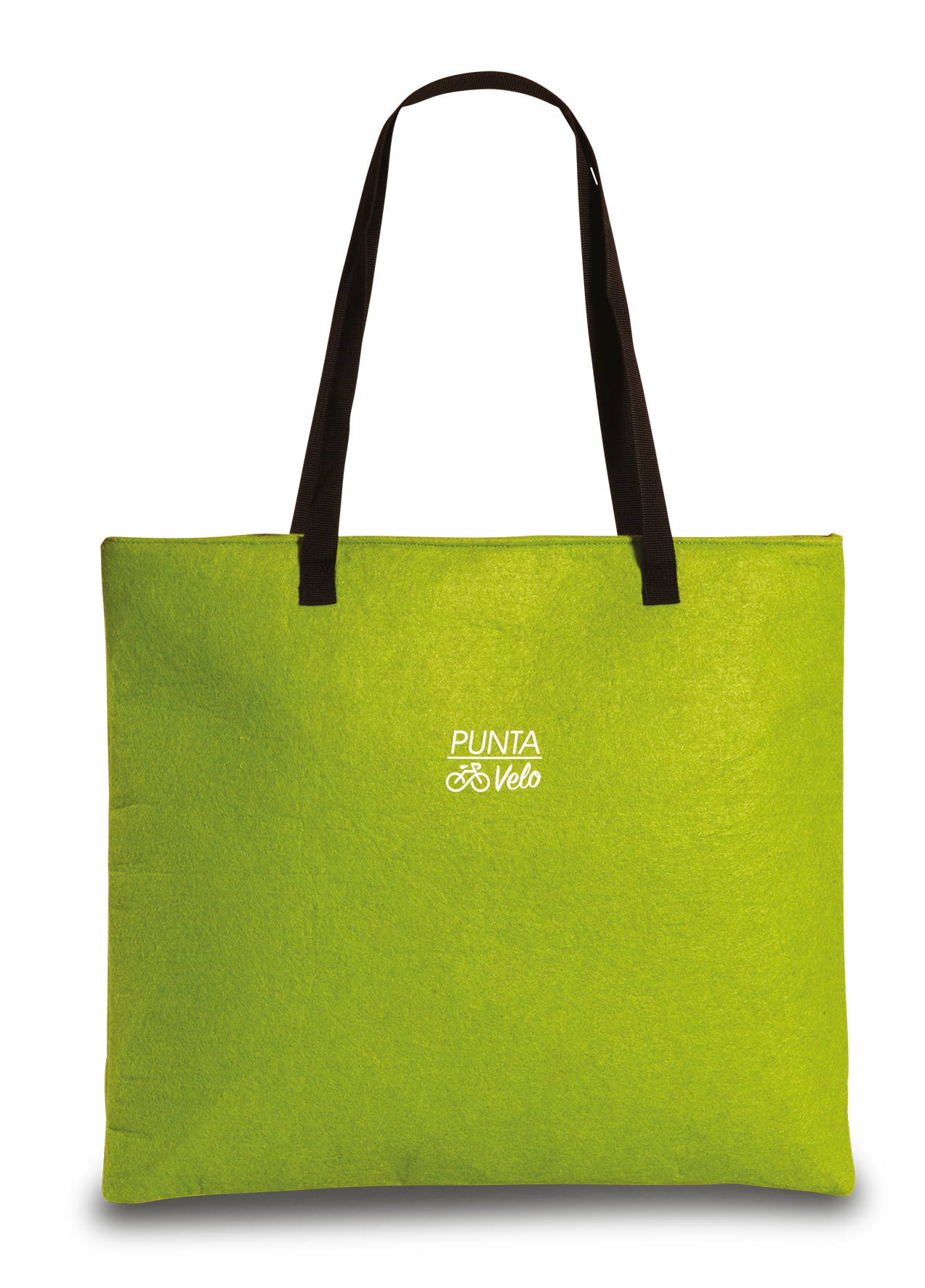 Levně PUNTA Velo nákupní filcová taška na kolo - 8L - zelená
