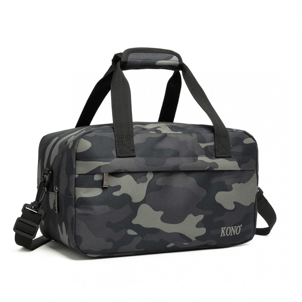 Levně KONO Malá multifunkční unisex taška Kono Drill - CAMO / 13L