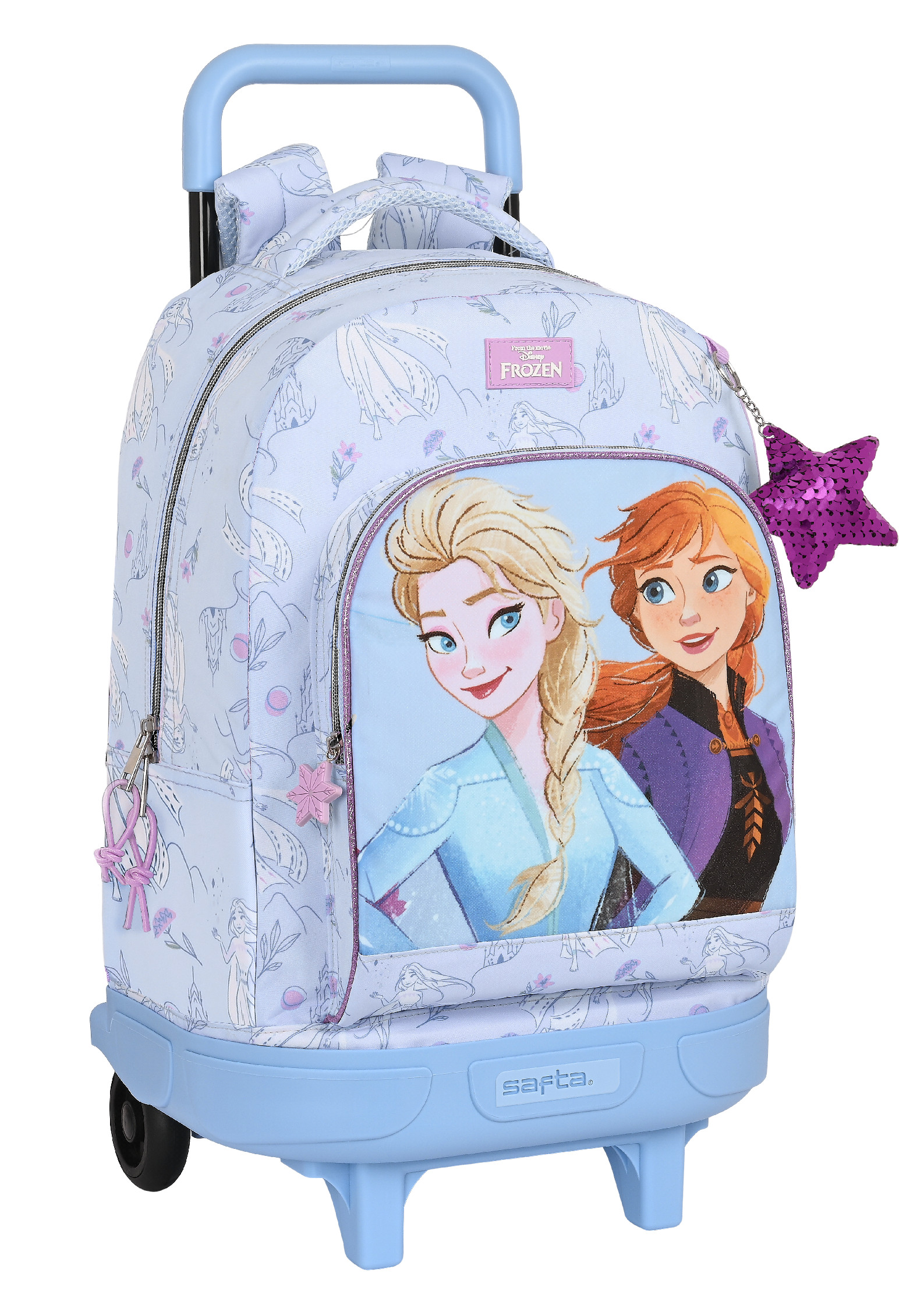 Levně Safta FROZEN "BELIEVE" dívčí školní batoh na kolečkách - 33L