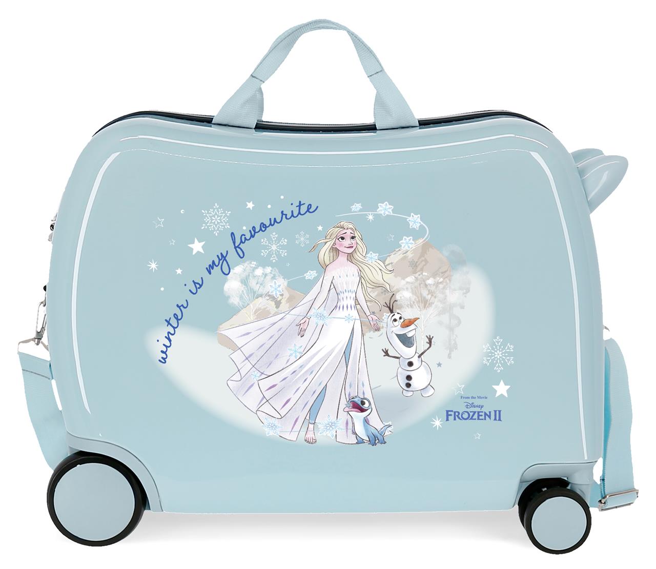 Levně JOUMMABAGS Dětský kufřík na kolečkách - odražedlo - Disney Frozen - WINTER IS MY FAVORITE - 34L