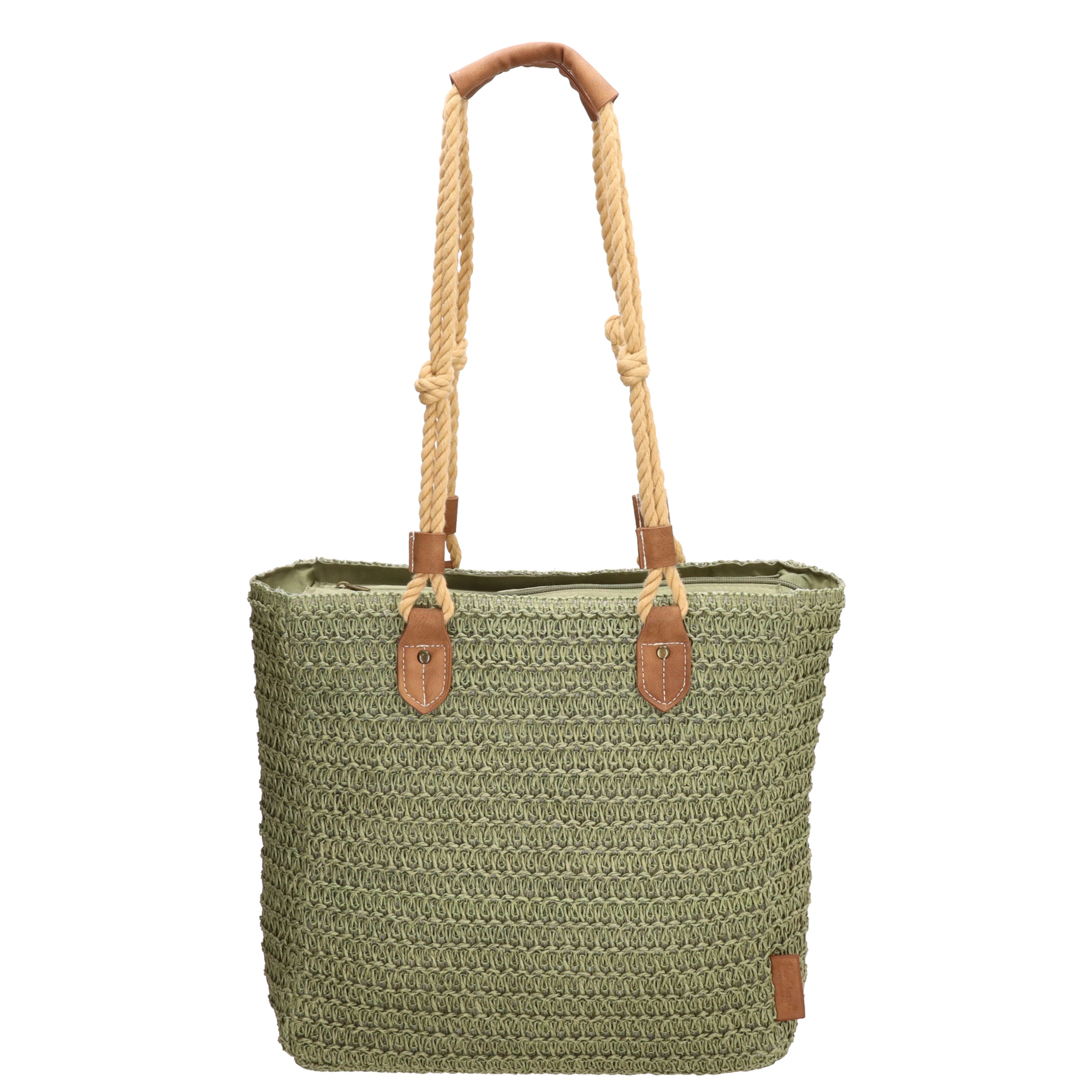 Levně PE Florence PE-FLORENCE Natural life dámská shopper kabelka - olivová