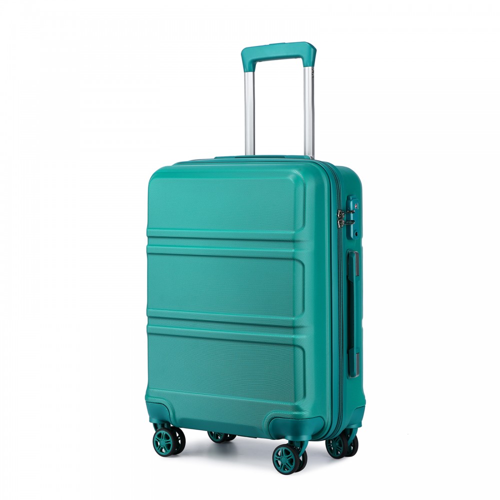 Levně KONO travel kabinové zavazadlo na kolečkách ABS - tyrkysová - 44L