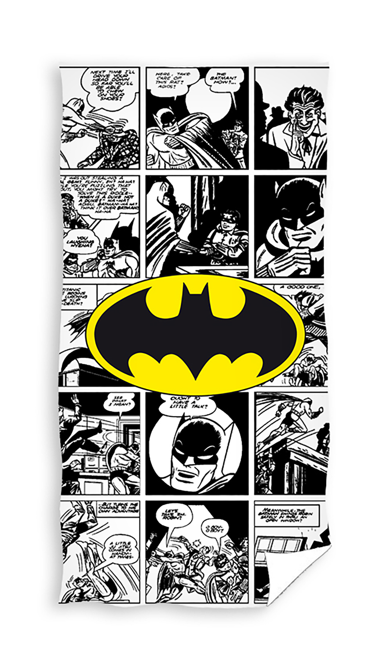 Levně DC Comics BATMAN ,,HERO" dětská osuška mikrovlákno 70x140 cm