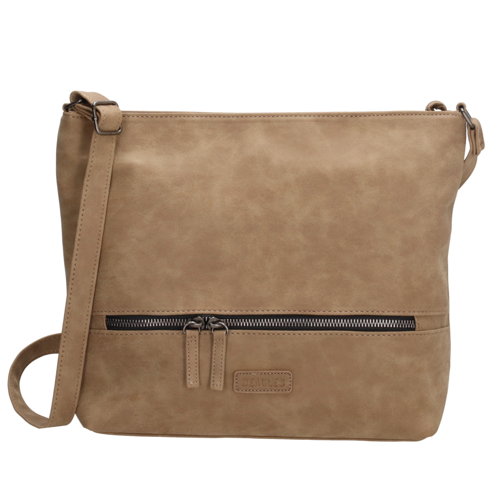 Levně Beagles Arquillos dámská crossbody kabelka - taupe - 28 cm