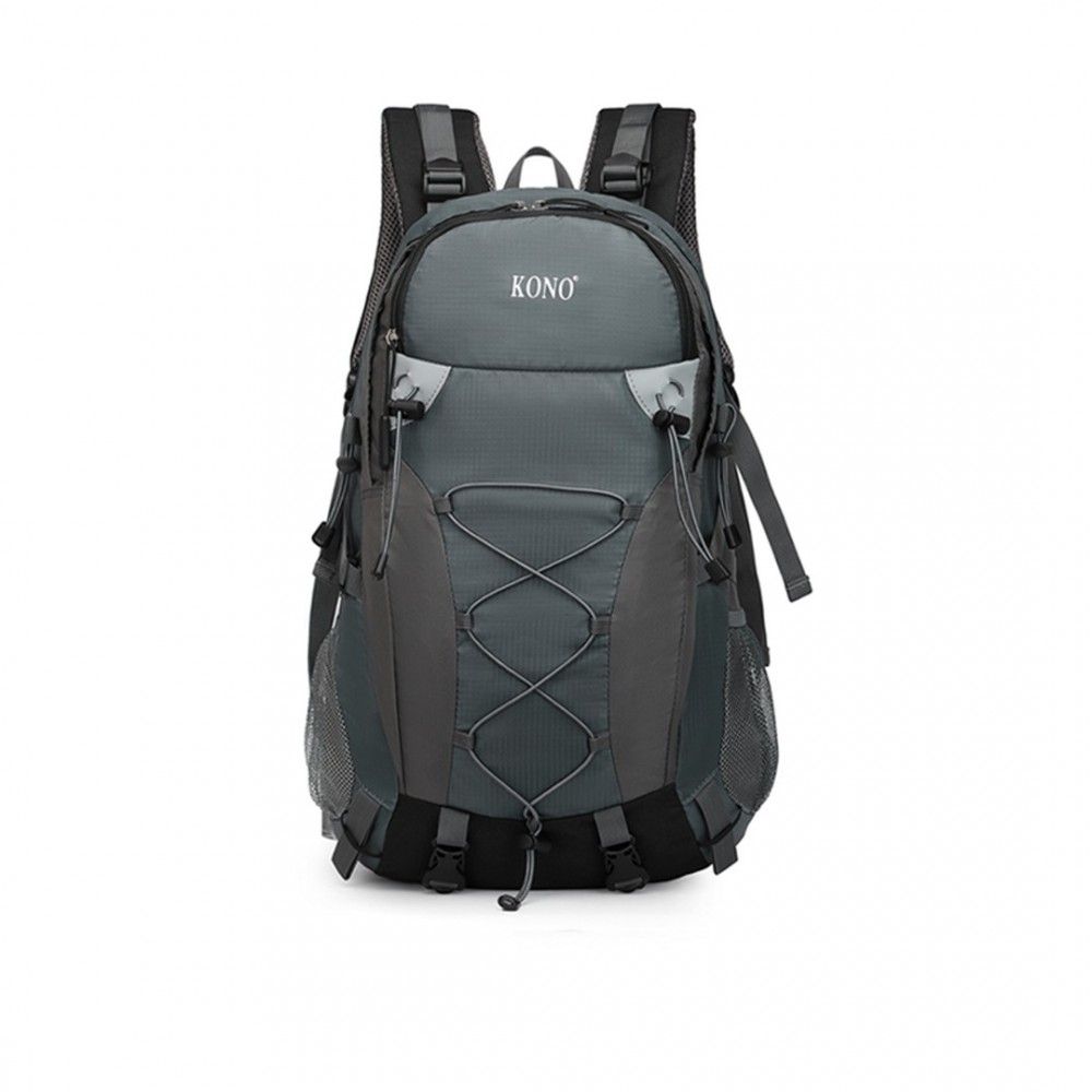 Levně KONO outdoorový sportovní / turistický batoh 40L - šedá