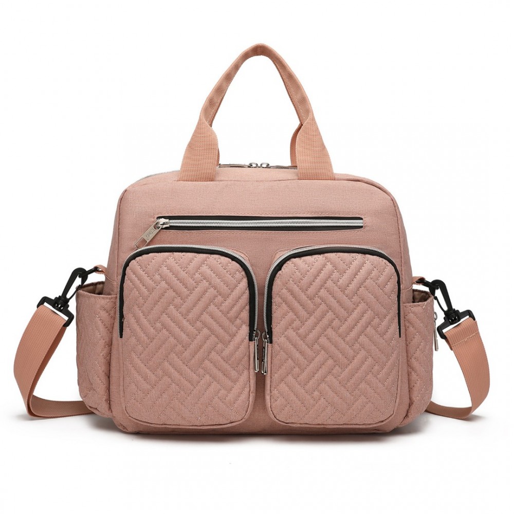 Levně KONO přebalovací taška na kočárek EQ2248 - Růžová - 10L