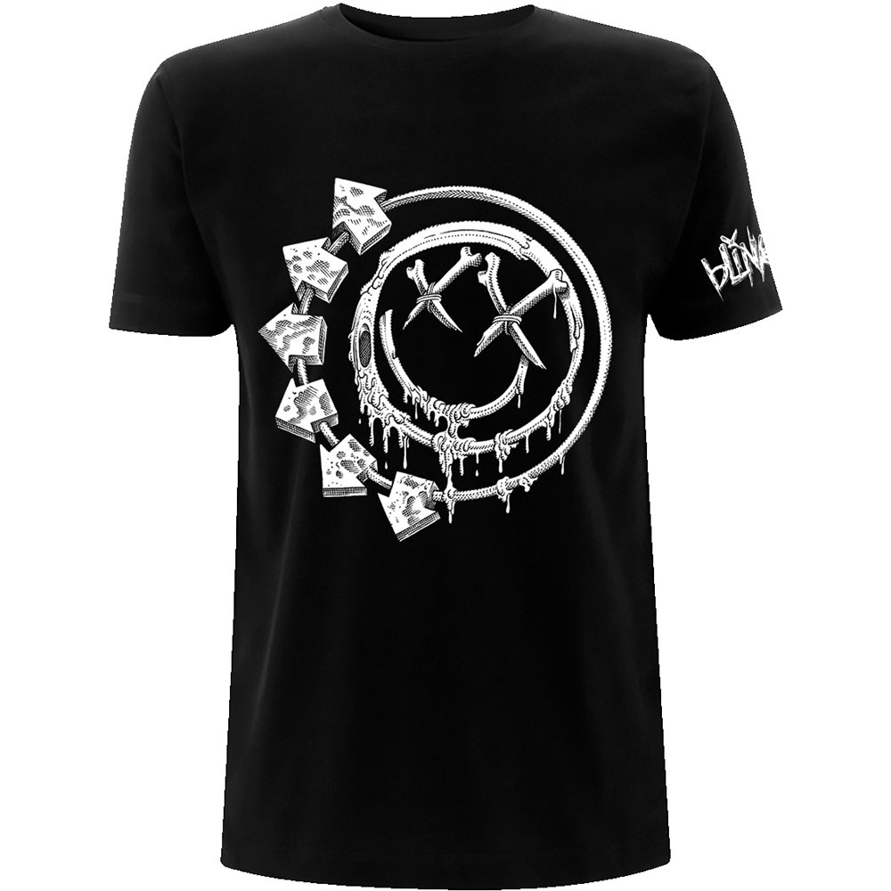 Levně RockOff BLINK-182 Unisex bavlněné tričko : Bones - černé