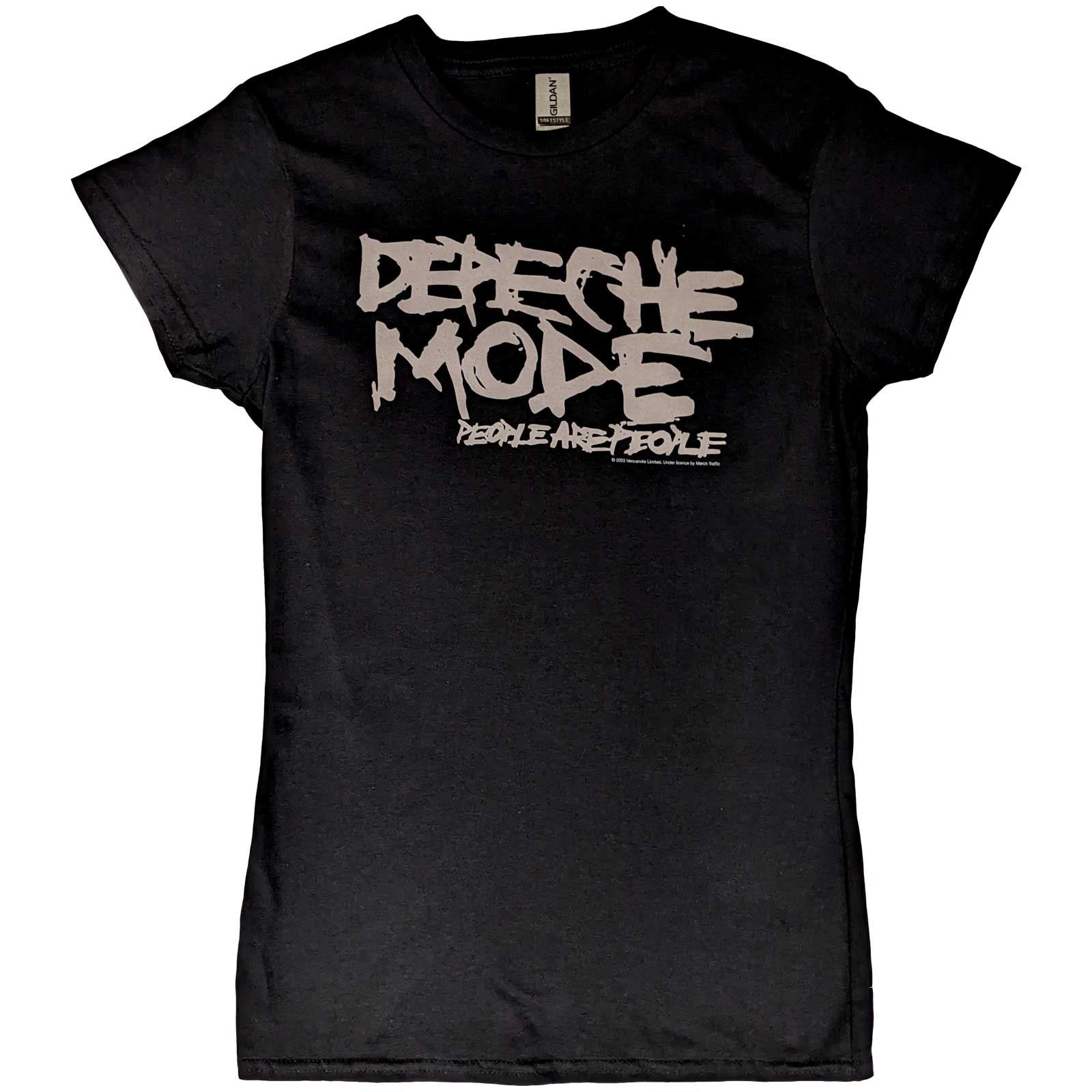 Levně RockOff Depeche Mode Dámské bavlněné tričko : People are people - černé