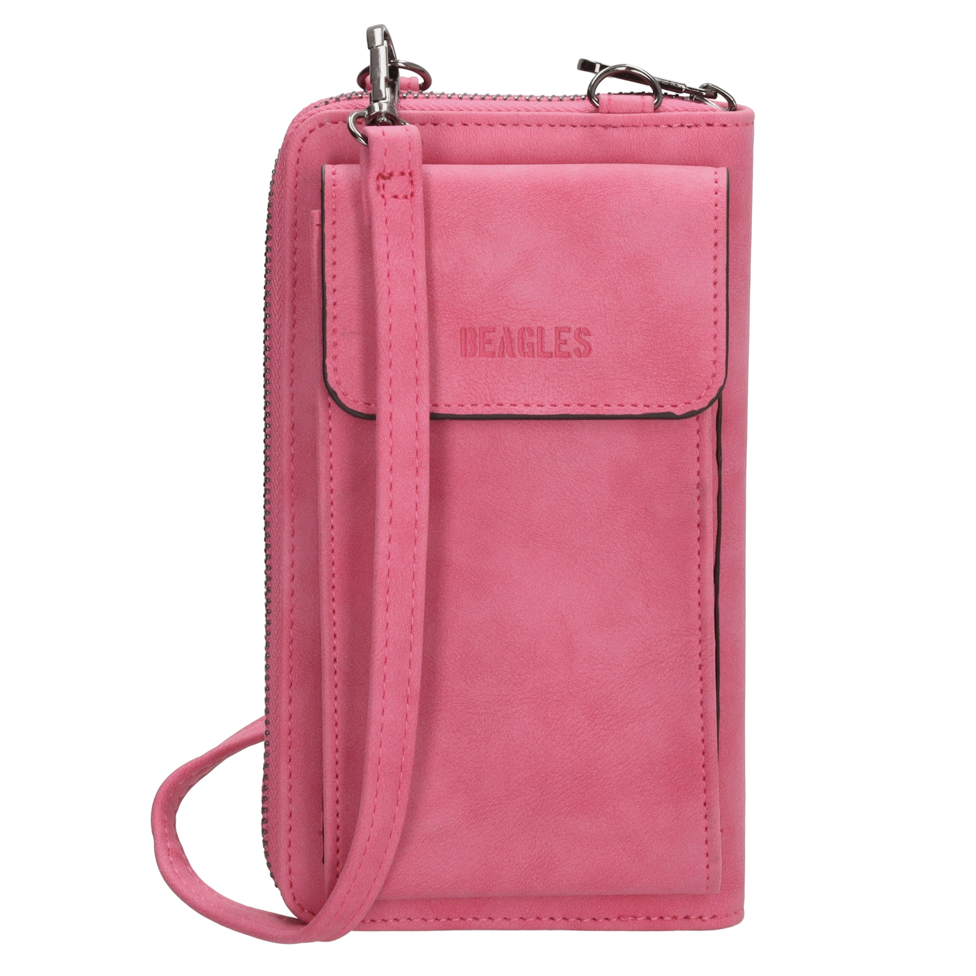 Dámská kabelka na telefon / peněženka s popruhem přes rameno Beagles Rebelle - FUCHSIA - na výšku Dámská kabelka na telefon / peněženka s popruhem přes rameno Beagles Rebelle - FUCHSIA - na výšku