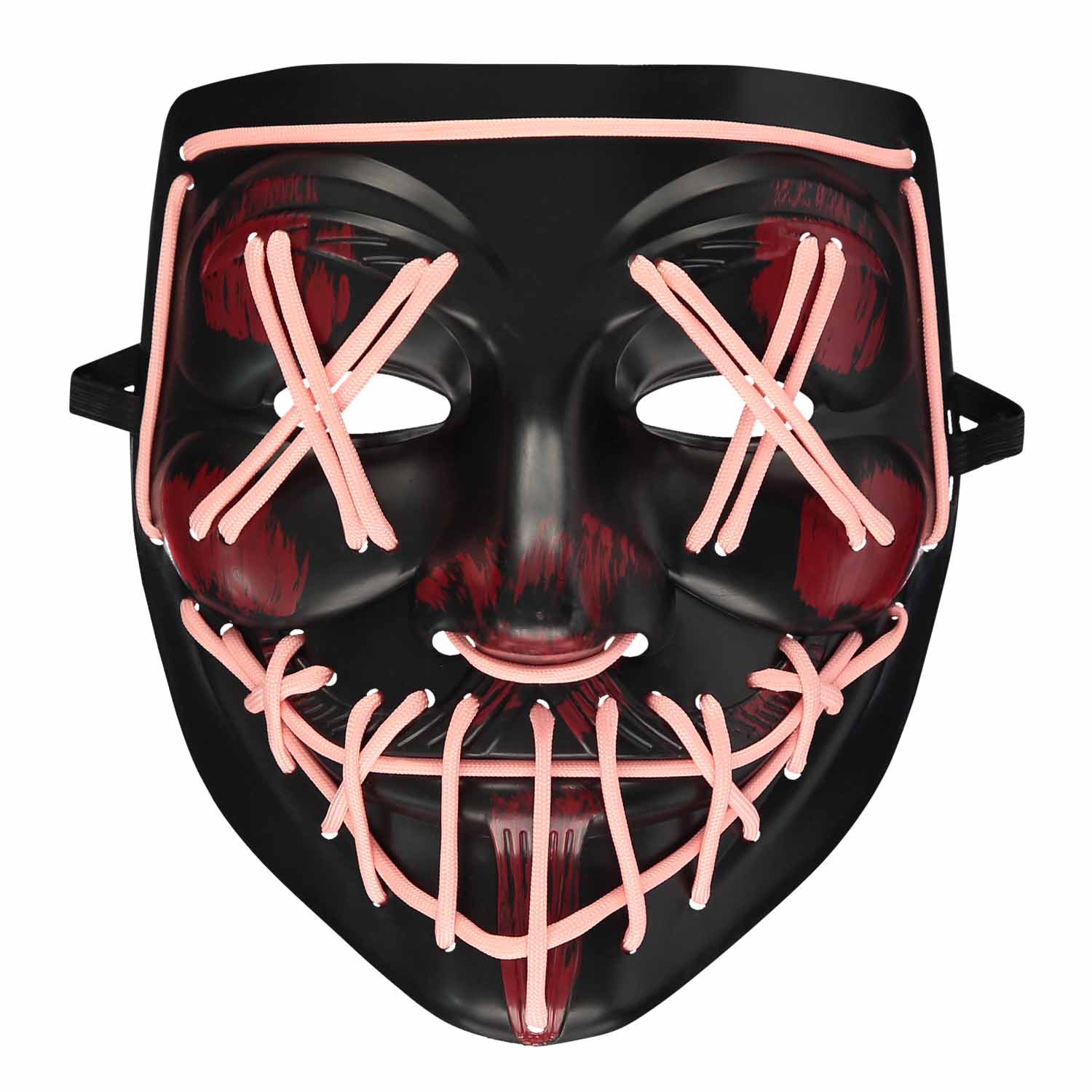 Levně Amscan halloweenská maska GID černo/červená