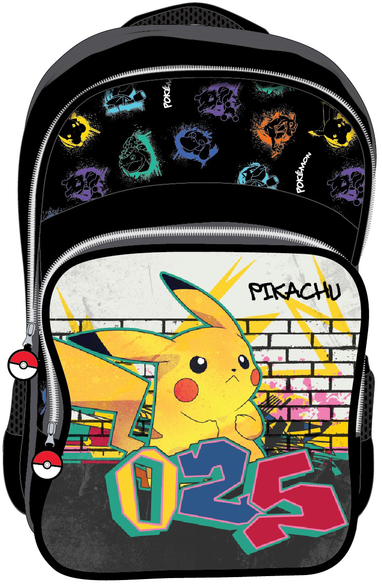 Levně Safta dvoukomorový školní batoh Pokemon "Pikachu" 22,6L