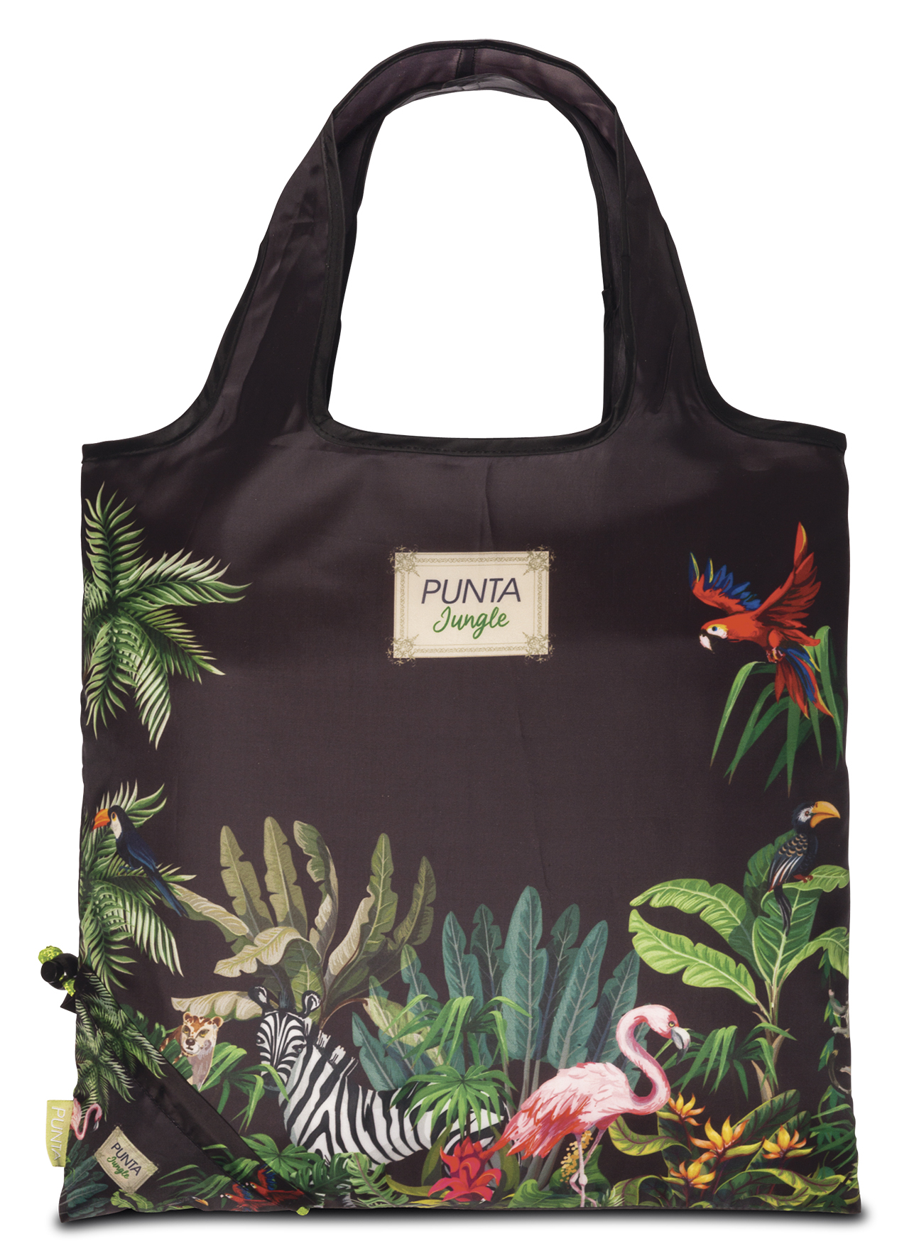 Levně PUNTA Jungle nákupní taška černá - 12L