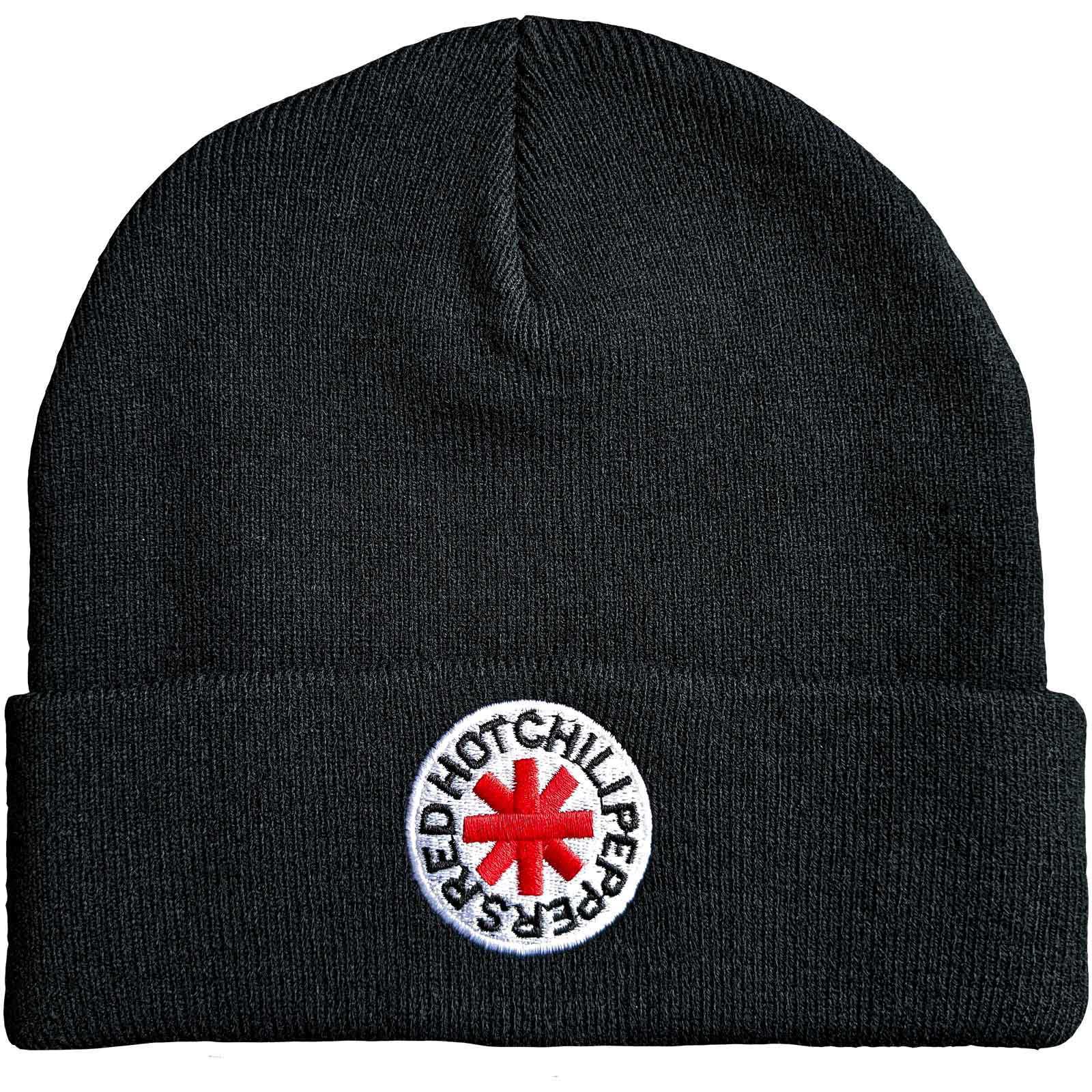 Levně RockOff RED HOT CHILI PEPPERS UNISEX BEANIE HAT: CLASSIC ASTERISK čepice - černá