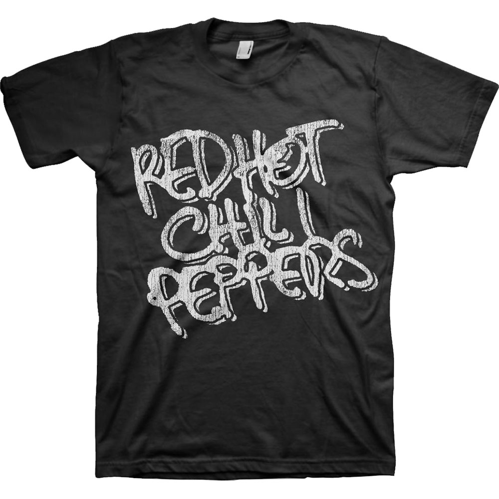Levně RockOff Red Hot Chili Peppers Unisex tričko: BLACK & WHITE LOGO
