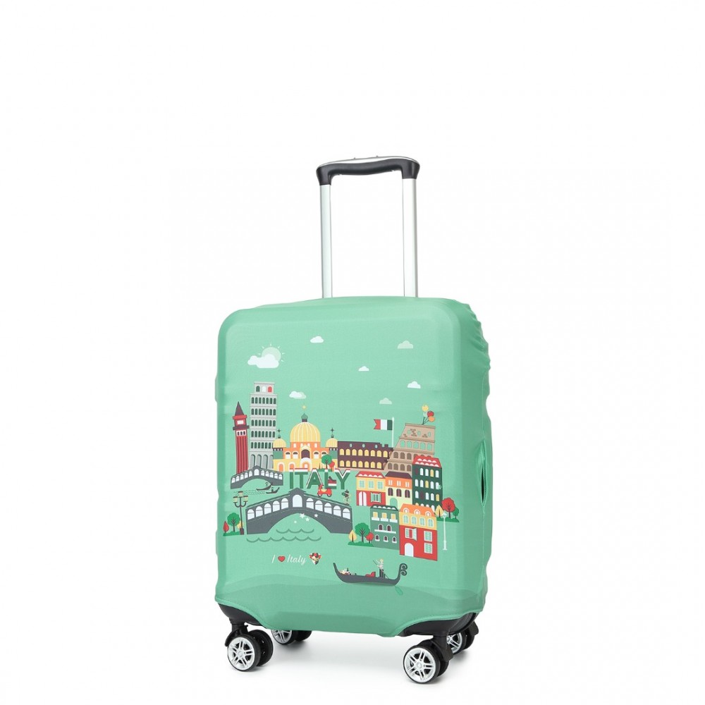 Levně Miss Lulu Elastický obal na kufr Italy S - zelený