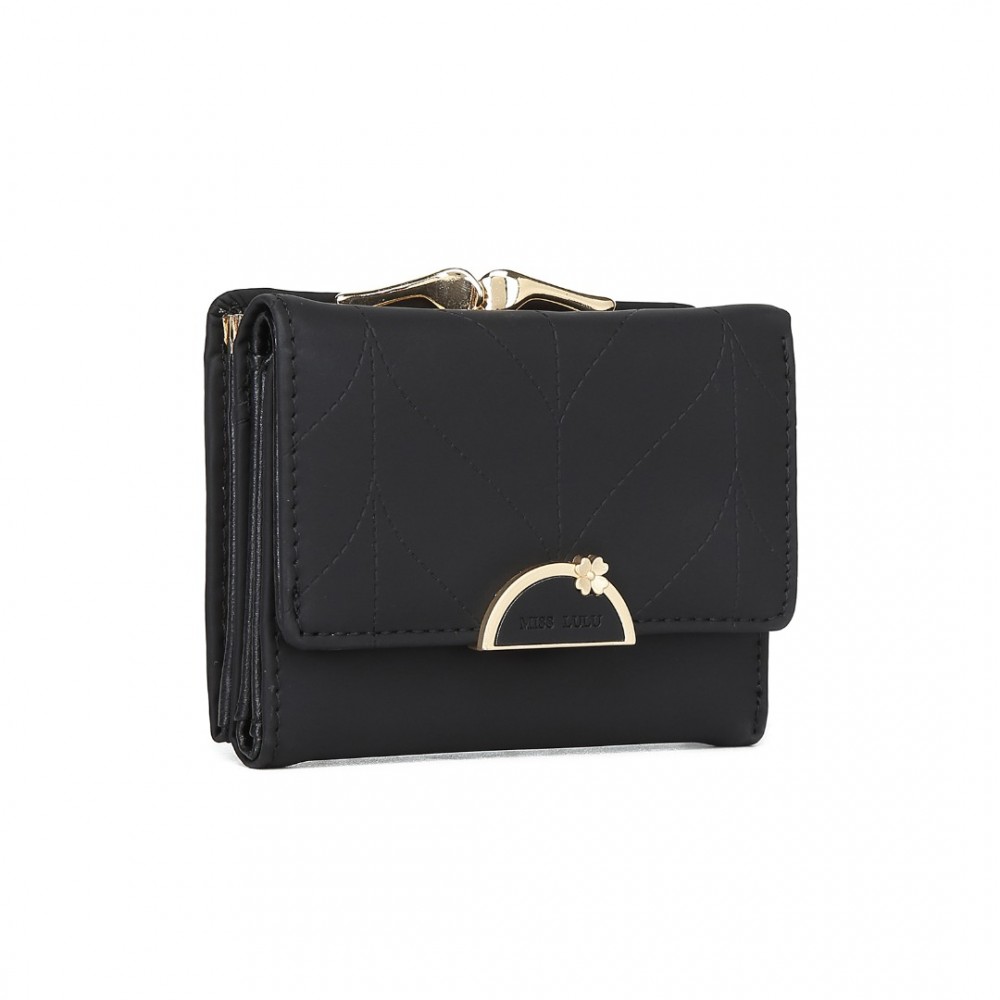 Levně Miss Lulu dámská peněženka LP2335 - černá