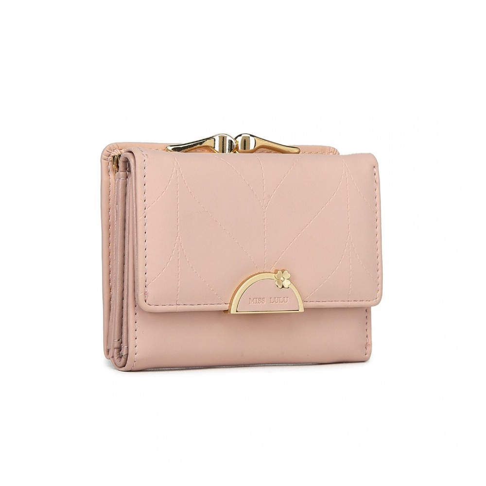 Levně Miss Lulu dámská peněženka LP2335 - růžová