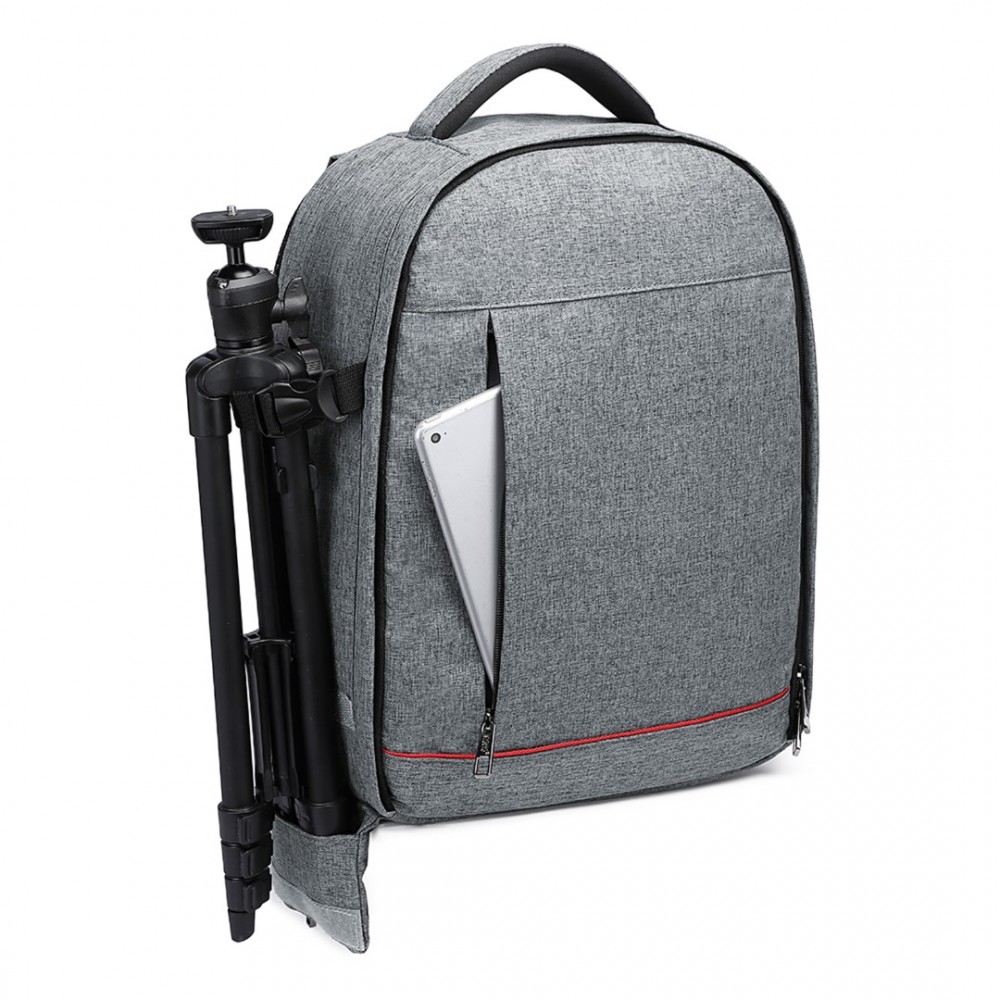 Levně Speciální voděodolný a protiotřesový batoh na fotoaparát Kono - světle šedý