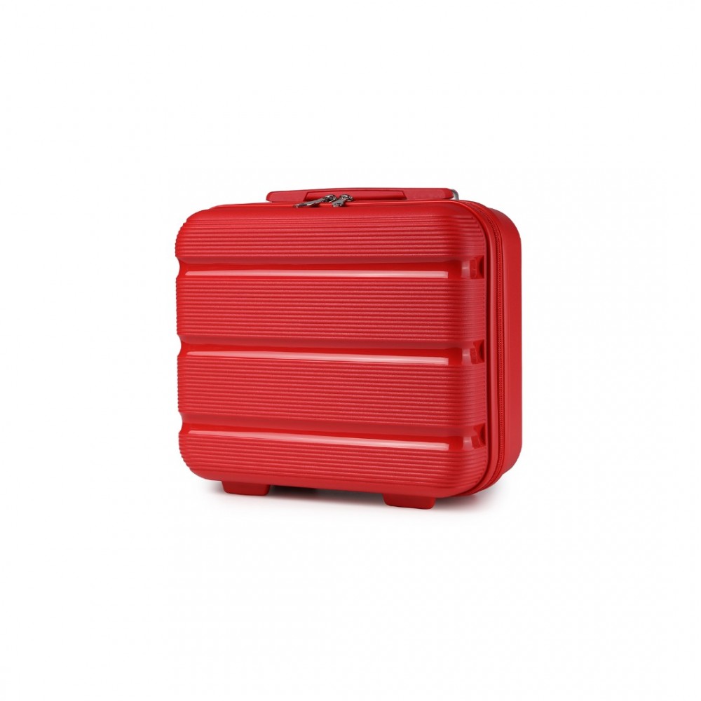 Levně KONO malý toaletní kufřík na zavazadlo - 15L - červený - polypropylén