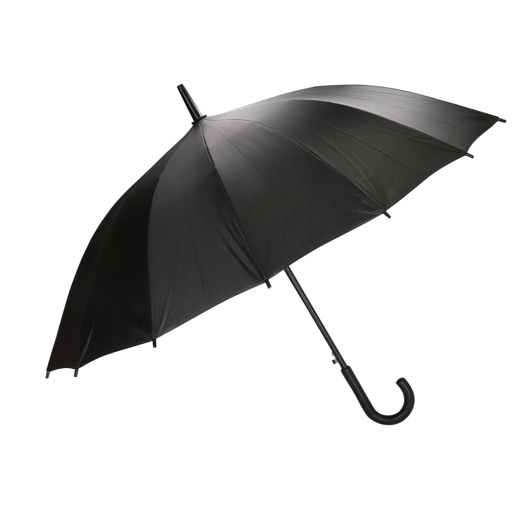 Levně Beagles dámský holový deštník se zahnutou rukojetí - černý