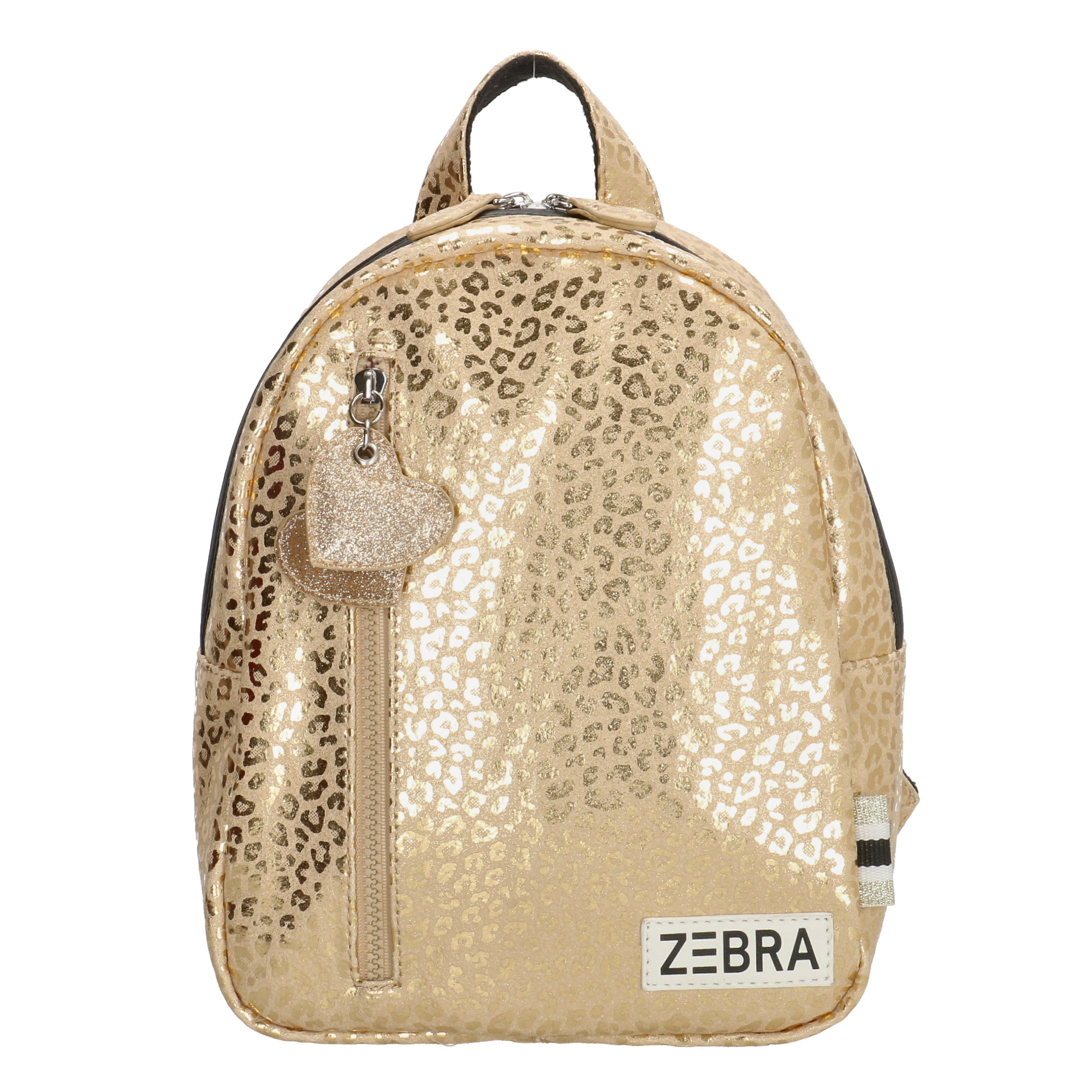 Levně ZEBRA dívčí leopardí batoh - zlatá - 6,5L