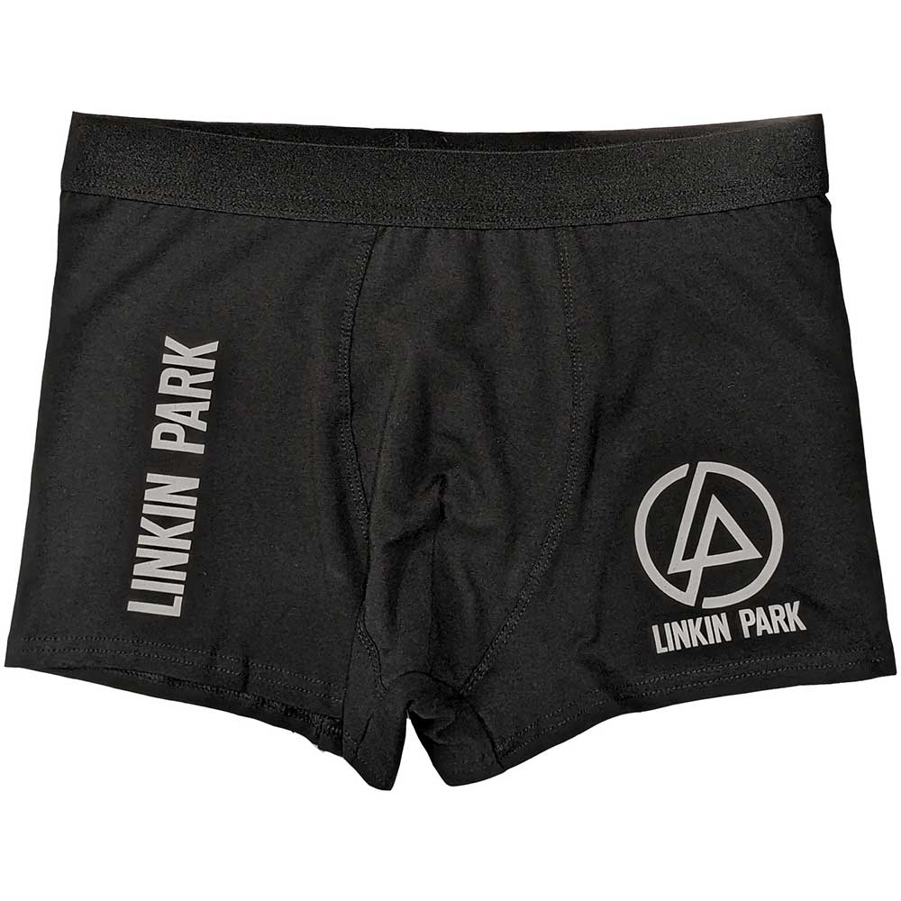 Levně RockOff Bavlněné boxerky Linkin park - černé s logem