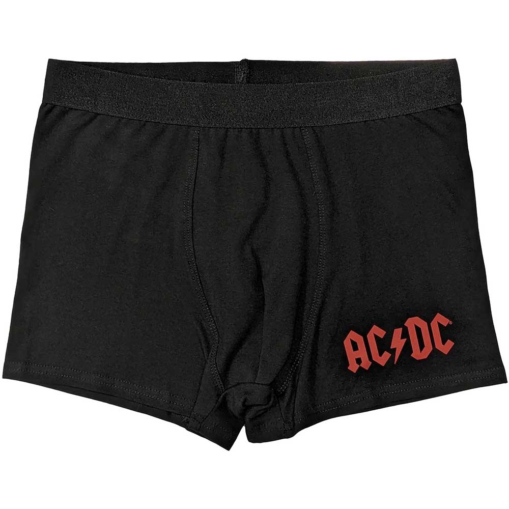 Levně RockOff Bavlněné boxerky AC/DC - černé s logem