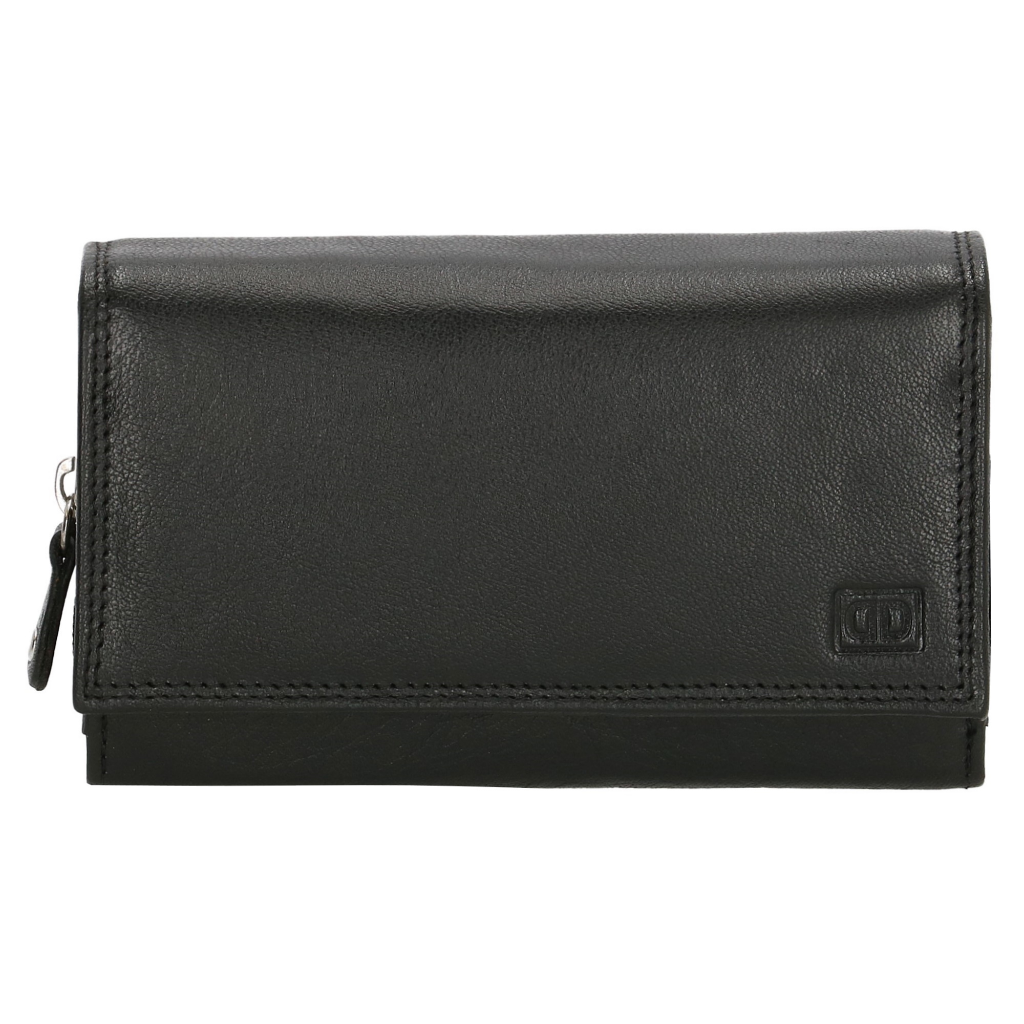 Levně Double-D dámská kožená peněženka 02C335 - černá