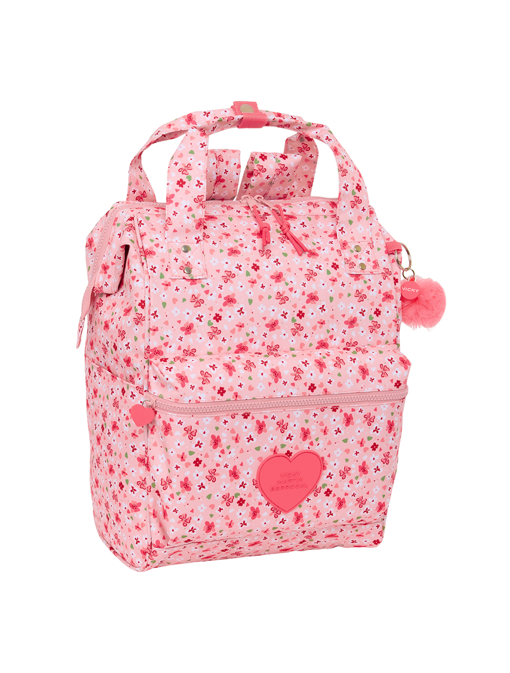 Levně Dívčí školní batoh Safta "In Bloom " 20L - růžový