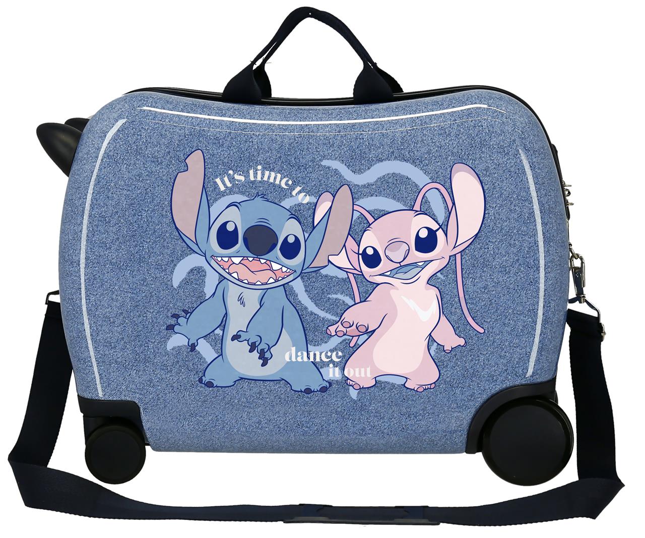 Levně Disney Dětský kufřík na kolečkách - odražedlo - Stitch dance it out - 34L