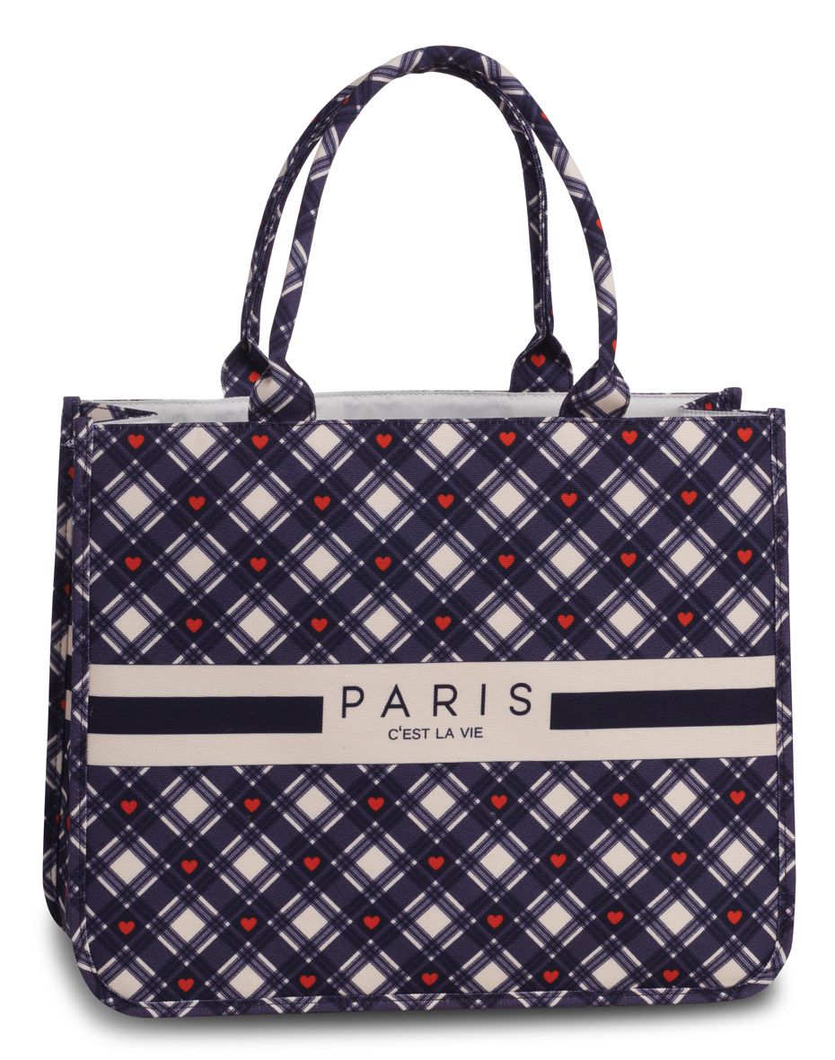 Levně Punta Paris dámská shopper taška - Hearts - 18L