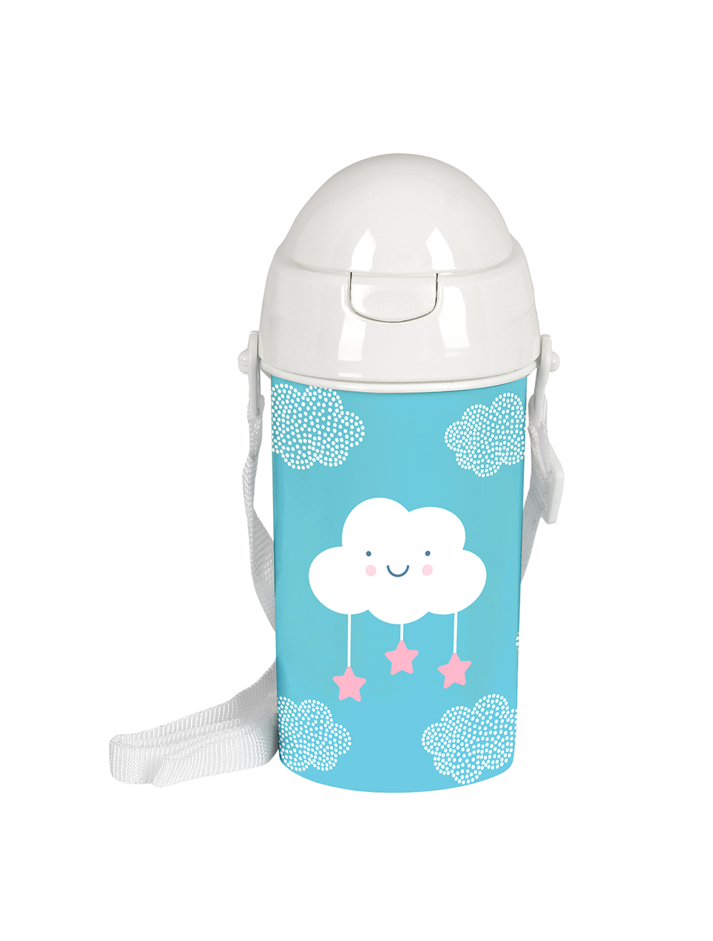 Levně Safta dětská PVC láhev "CLOUD" - BPA Free - 500 ml - modrá