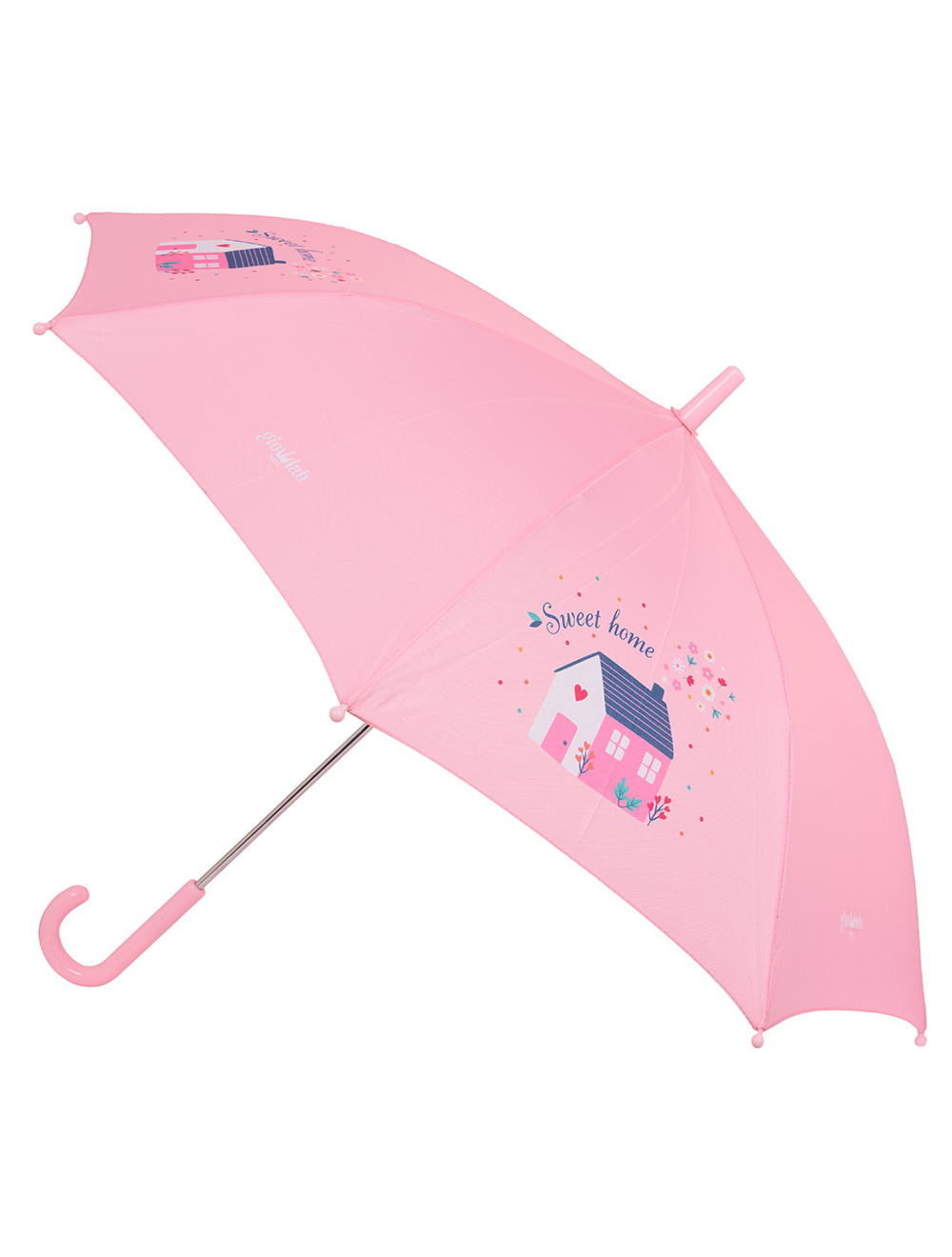 Levně Safta Glowlab "SWEET HOME" manuální deštník 48 cm - růžový