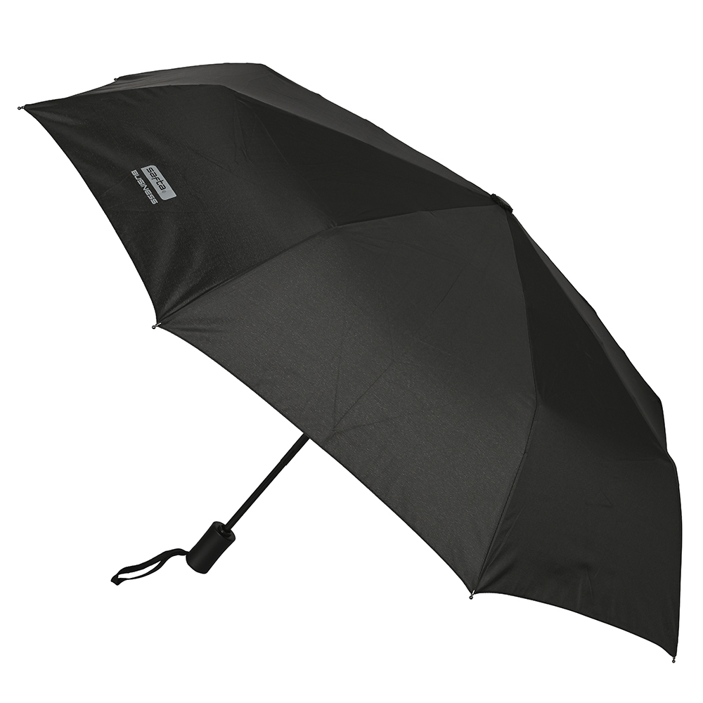 Levně Safta Bussines automatický skládací deštník - černý