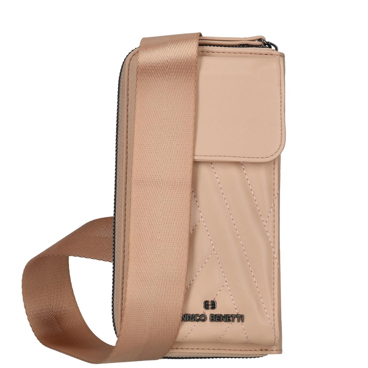 Levně Enrico Benetti dámská peněženka / kabelka na mobil Evie - světle růžová