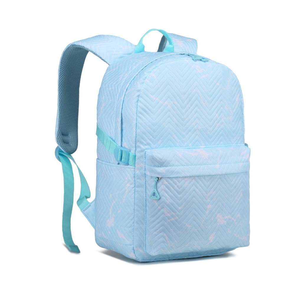 Levně Kono voděodolný školní batoh na notebook 22L - modrý