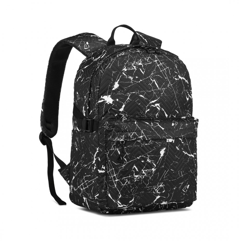 Levně Kono voděodolný školní batoh na notebook 22L - černá
